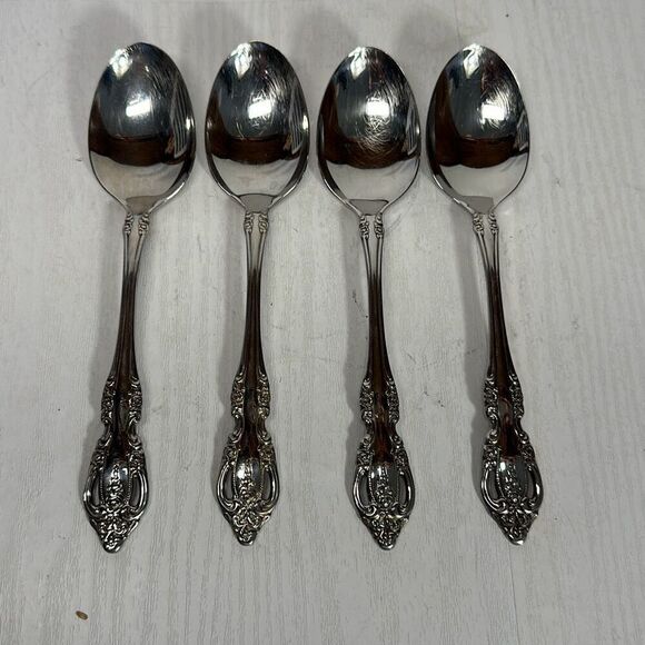 Oneida Brahms Community 7” Teaspoon Stainless Steel Flatware set of 4 - Picture 1 of 8